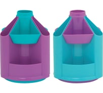 Вращающаяся настольная подставка Стамм Mini Desk бирюзовый/фиалковый ОР92