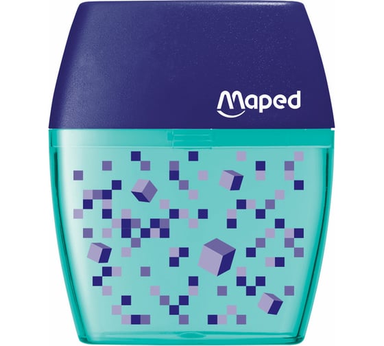 Точилка с контейнером ОФИСМАГ MAPED Pixel Party (Франция), 2 отверстия, яркий цвет корпуса 035023 272971 1
