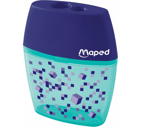 Точилка с контейнером ОФИСМАГ MAPED Pixel Party (Франция), 2 отверстия, яркий цвет корпуса 035023 272971