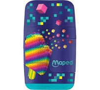 Точилка ОФИСМАГ MAPED Pixel Party Connec с ластиком 2 в 1 (Франция) t, 2 отверстия 049223 272972