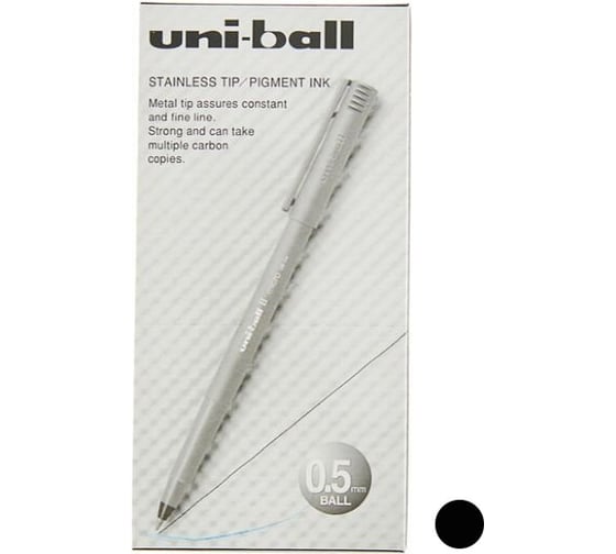 Набор роллеров UNI Ball II Micro UB-104, черный, 0.5 мм, 12 шт 66251