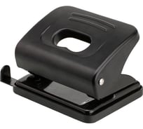Дырокол OfficeSpace 20 листов, пластиковый, черный, с линейкой P_7116/222110