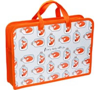 Папка с ручками на молнии ArtSpace Little Fox А4, пластик, 75 мм ПТ-14_4_29555
