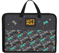 Папка с ручками на молнии ArtSpace Lets play А4, пластик, 75 мм ПТ-14_4_29558