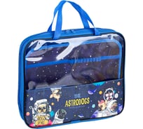 Папка с ручками на молнии ArtSpace Astrodogs А4, полиэстер, 50 мм ПТР-111_29453