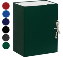 Архивный короб OfficeSpace с завязками разборный, бумвинил, 150 мм, ассорти, клапан, до 1400 листов A-BAV15_357