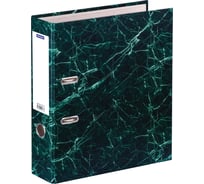 Папка-регистратор OfficeSpace 70 мм, мрамор, зеленая 242573