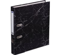 Папка-регистратор OfficeSpace 50 мм, мрамор, черная, нижний металлический кант 251892