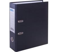Папка-регистратор OfficeSpace 70 мм, бумвинил, с карманом на корешке, черная 162580