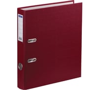 Папка-регистратор OfficeSpace 50 мм, бумвинил, с карманом на корешке, бордовая 162570