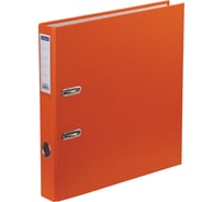 Папка-регистратор OfficeSpace 50 мм, бумвинил, с карманом на корешке, оранжевая 270114