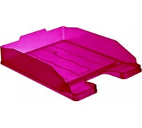 Горизонтальный лоток для бумаг Стамм Эксперт тонированный, цвет слива ЛТ208