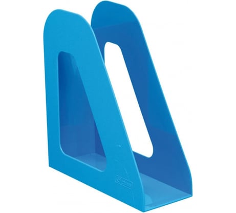 Вертикальный лоток для бумаг Стамм Фаворит голубой ЛТ722