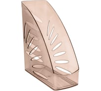 Вертикальный лоток для бумаг Стамм Тропик тонированный коричневый ЛТ355