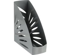 Вертикальный лоток для бумаг Стамм Тропик серый ЛТ351