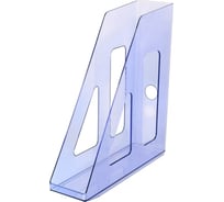 Вертикальный лоток для бумаг Стамм Актив тонированный голубой ЛТ514