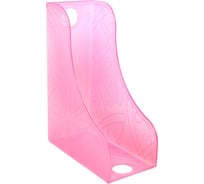 Вертикальный лоток для бумаг/папок Стамм тонированный розовый ЛТ373