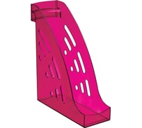 Вертикальный лоток для бумаг Стамм Торнадо тонированный, цвет слива ЛТ408