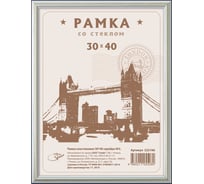Пластиковая рамка OfficeSpace №2, 30х40 см, серебро 222166