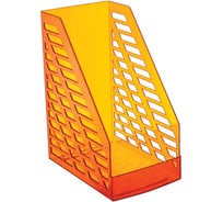 Вертикальный лоток для бумаг Стамм XXL тонированный оранжевый ЛТ906