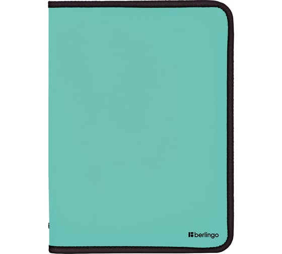 Папка на молнии BERLINGO Instinct А4, 500 мкм, мятный ANm_04010