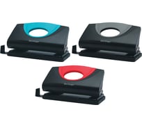 Пластиковый дырокол BERLINGO Office Soft 10 листов, ассорти, с линейкой DDp_10168