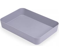 Лоток для канцелярских принадлежностей Стамм 18,5х26,5х4,5 см, серый ЛТ492