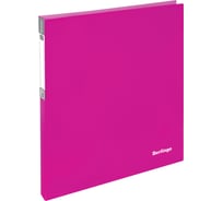 Папка на 4-х кольцах BERLINGO Neon 25 мм, 700 мкм, неоновая розовая ABp_22813