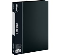 Папка на 4-х кольцах BERLINGO Standard 25 мм, 700 мкм, черная ABp_42101