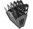 Веерный лоток для бумаг Стамм 6-ти секционный, черный ЛТ96 2