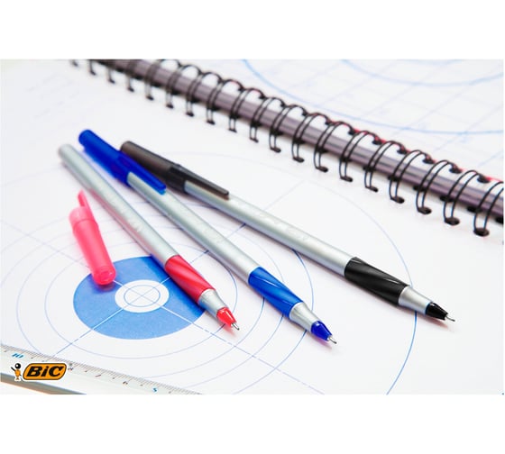 Ручка шариковая ОФИСМАГ BIC Round Stic Exact, комплект 20 шт синяя, узел 0,7 мм, линия письма 0,28 мм 880484