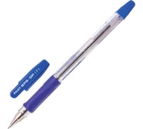 Ручка шариковая масляная ОФИСМАГ PILOT BPS-GP, синяя, комплект 3 штуки, линия письма 0,21 мм, с грипом 880575