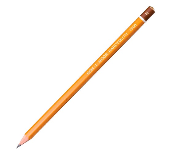 Карандаш чернографитный ОФИСМАГ H KOH-I-NOOR 1500, выгодная упаковка, комплект 12 шт 880469