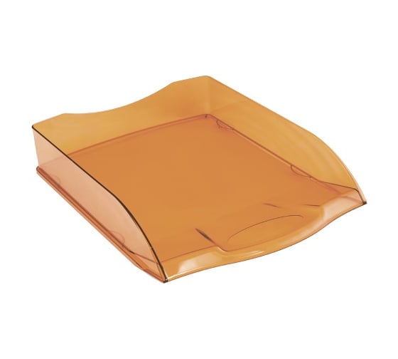 Горизонтальный лоток для бумаг OfficeSpace Colorful тонированный оранжевый HT_33848