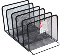 Подставка для сортировки писем и бумаг BERLINGO Steel&Style металл, 5 секций, черная BMs_41162