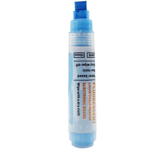 Маркер для временной маркировки Flysea Liquid Chalk, наконечник 10,0 мм, цвет синий H-895-blue