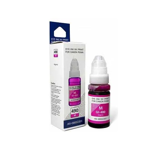 Чернила NV Print NVP GI-490M, для Canon Pixma G1400/G2400, 70 мл, Magenta, в коробке, совместимые NV-0665C001 1