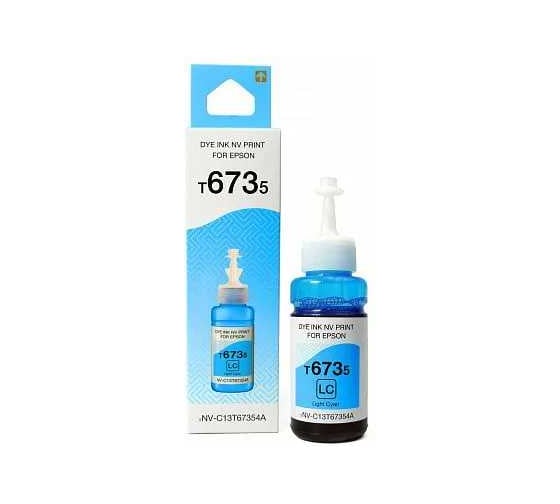 Чернила NV Print NVP T6735, для аппаратов Epson, 70 ml, Light Cyan, в коробке, совместимые NV-C13T67354A 1