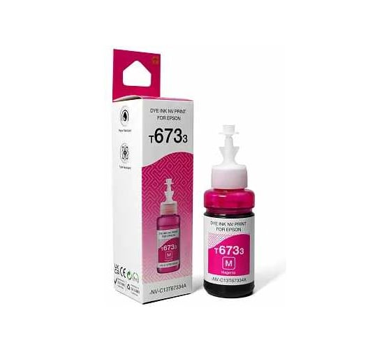 Чернила NV Print NVP T6733, для аппаратов Epson, 70 ml, Magenta, в коробке, совместимые NV-C13T67334A