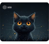 Коврик для мыши Cactus Black Cat 250x200x3 мм CS-MPC-D09S 2064763