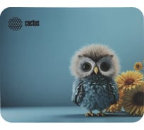 Коврик для мыши Cactus Owl blue 220x180x2 мм CS-MPC-P07XS 2064766