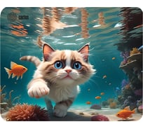 Коврик для мыши Cactus Fish Cat рисунок 300x250x3 мм CS-MPC-D15M 2064775
