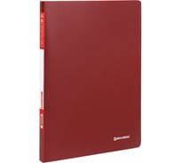 Папка BRAUBERG 30 вкладышей Office, красная, 0.5 мм 222630
