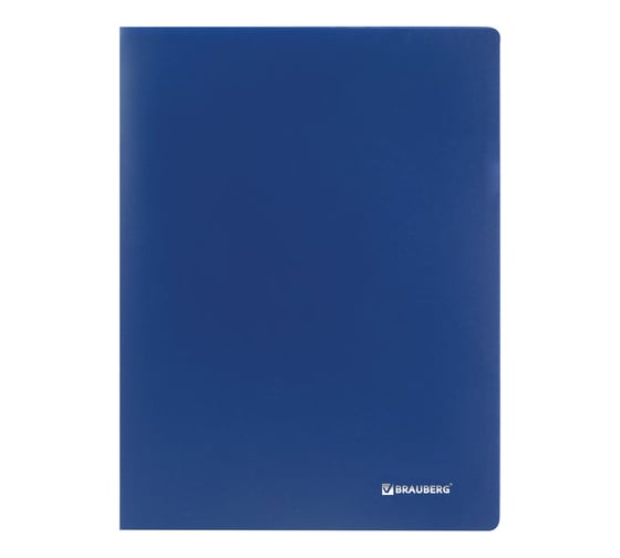 Папка BRAUBERG 40 вкладышей Office, синяя, 0.6 мм 222634