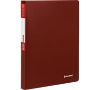 Папка BRAUBERG 40 вкладышей Office, красная, 0.6 мм 271328