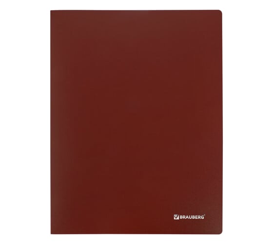 Папка BRAUBERG 40 вкладышей Office, красная, 0.6 мм 271328