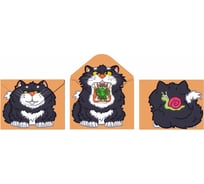 Папка-конверт ОФИСМАГ с двухсторонней печатью и кнопкой Кот с лягушкой, А4, 180 мкм, CNT 75702 273992