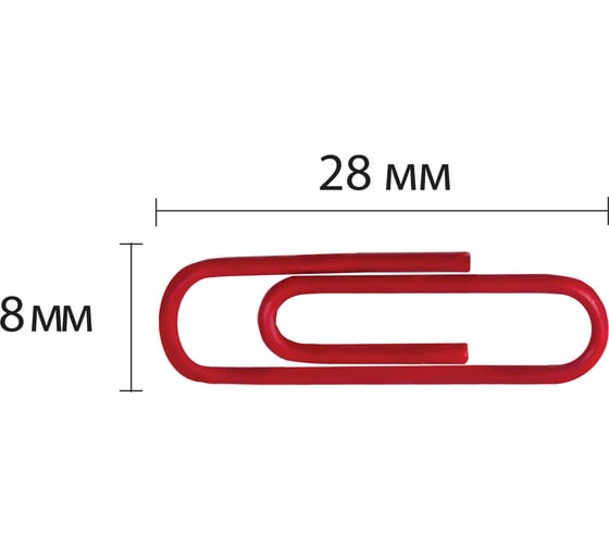 Скрепки BRAUBERG 28 мм цветные, 100 шт, в картонной коробке 220555