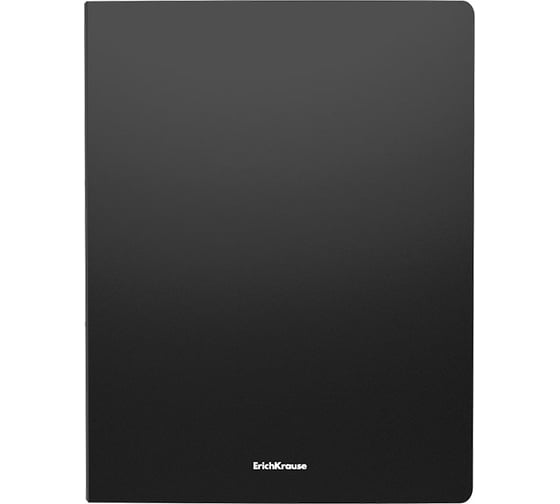 Пластиковая папка ErichKrause Matt Classic с боковым зажимом, A4, черный (в пакете по 4 шт) 50134