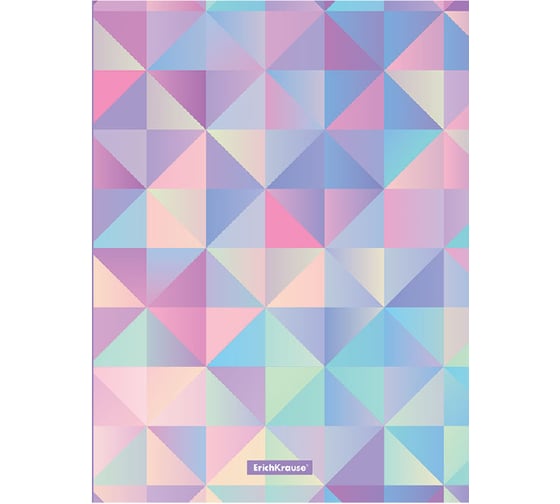 Папка ErichKrause Magic Rhombs с боковым зажимом, пластиковая, A4 (в пакете по 4 шт) 49381 1